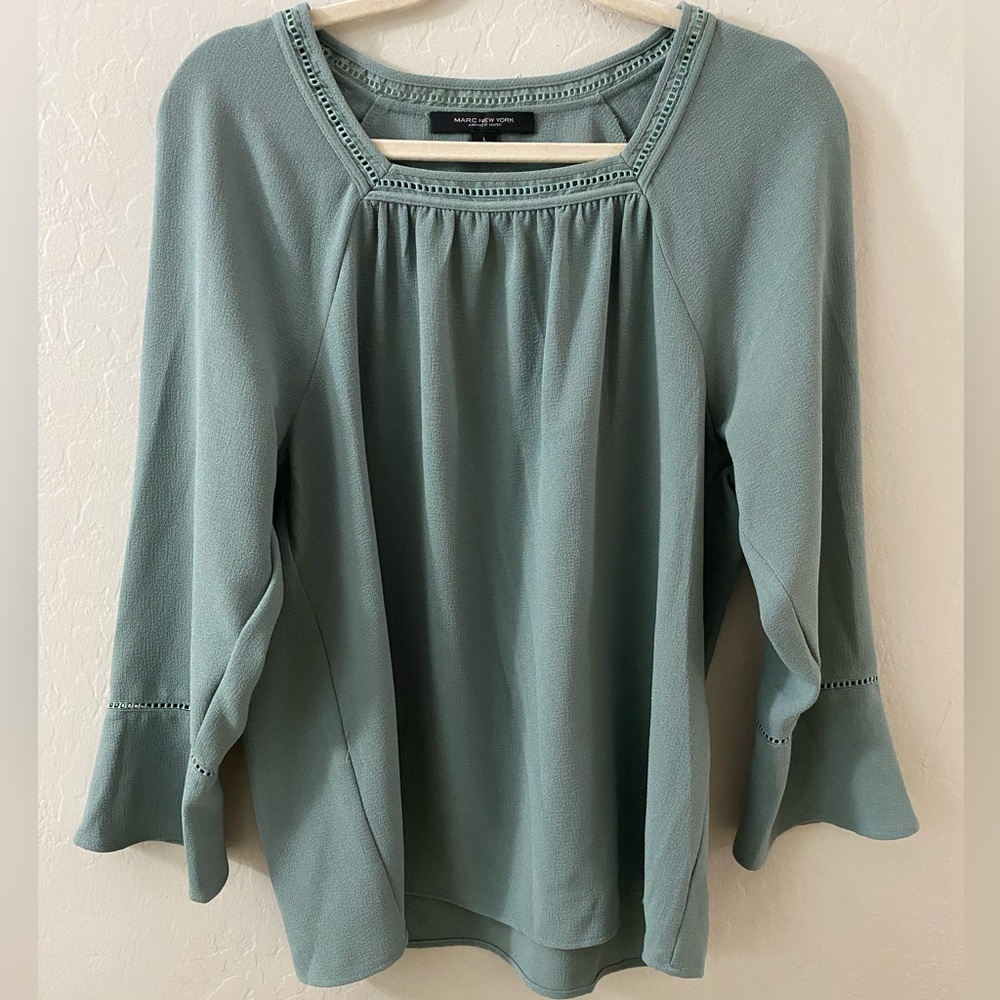 Marc New York Teal Blouse